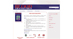 Desktop Screenshot of bloodtransfusion.it