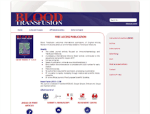 Tablet Screenshot of bloodtransfusion.it